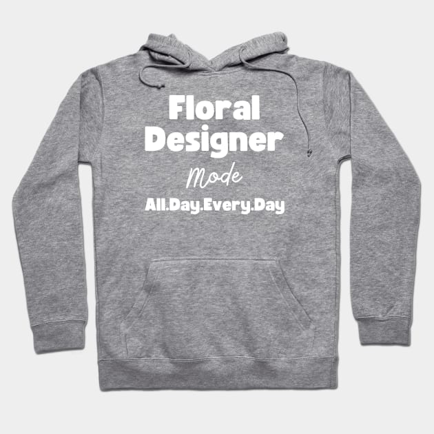 Floral Designer Hoodie by HobbyAndArt